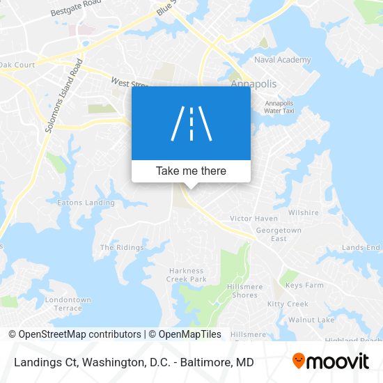 Landings Ct map