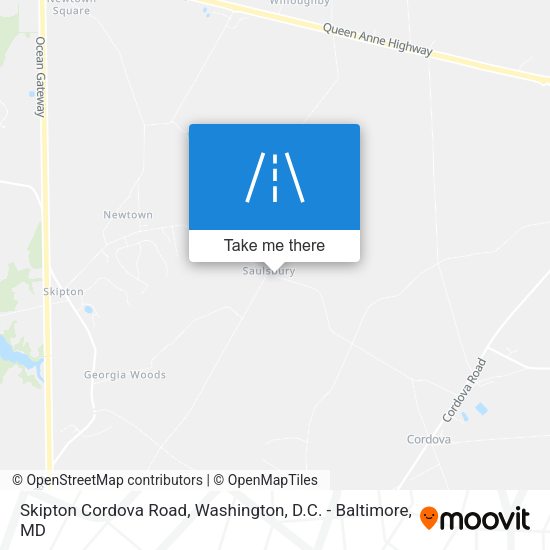 Skipton Cordova Road map