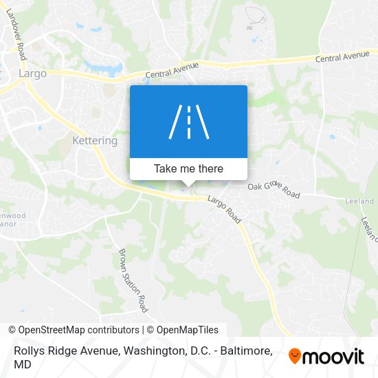 Rollys Ridge Avenue map