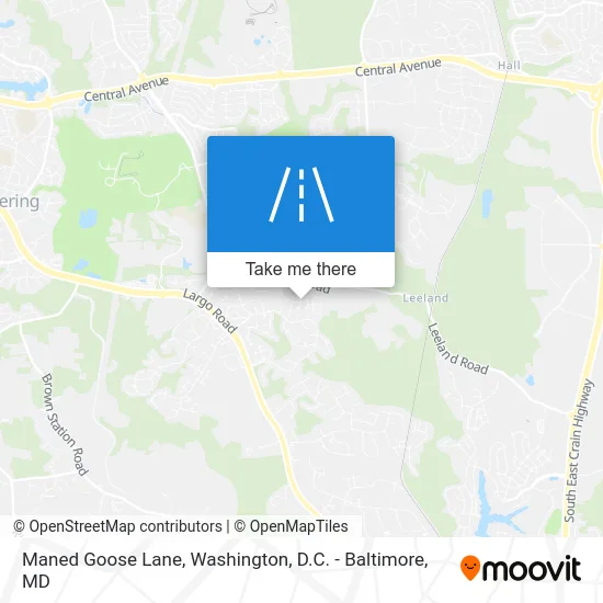 Maned Goose Lane map