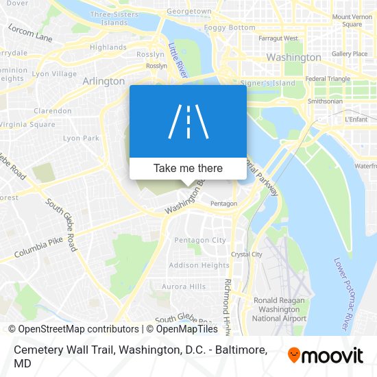 Mapa de Cemetery Wall Trail