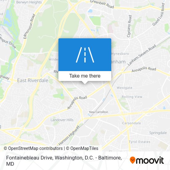 Fontainebleau Drive map