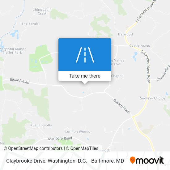 Claybrooke Drive map