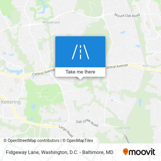 Mapa de Fidgeway Lane