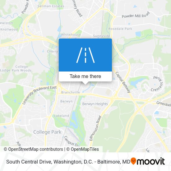 South Central Drive map