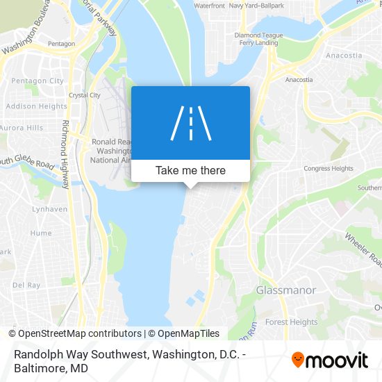 Mapa de Randolph Way Southwest