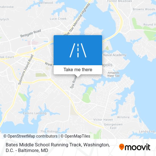 Bates Middle School Running Track map