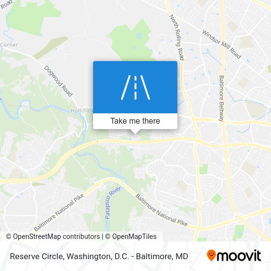 Mapa de Reserve Circle