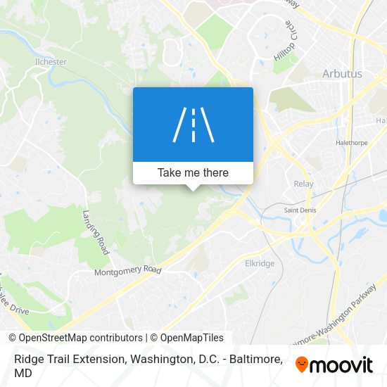 Ridge Trail Extension map