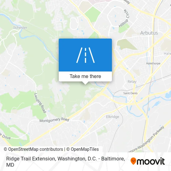 Ridge Trail Extension map