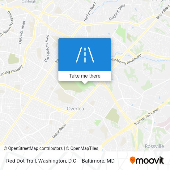 Red Dot Trail map
