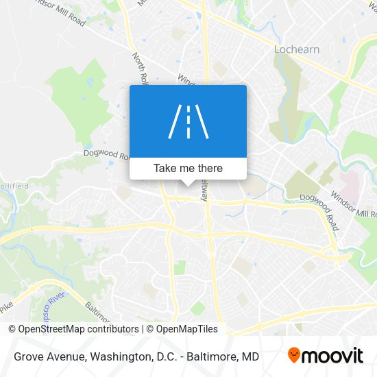 Grove Avenue map