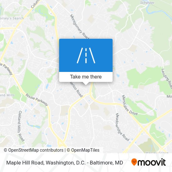 Maple Hill Road map