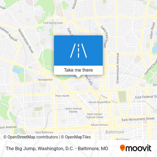 The Big Jump map