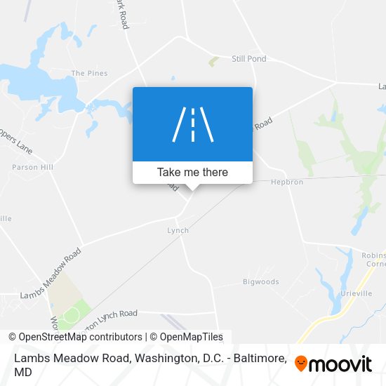 Mapa de Lambs Meadow Road