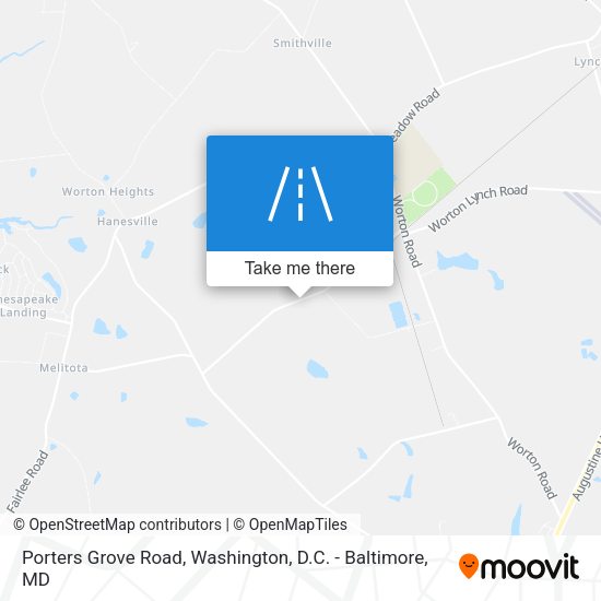 Porters Grove Road map