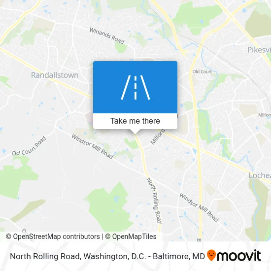 North Rolling Road map