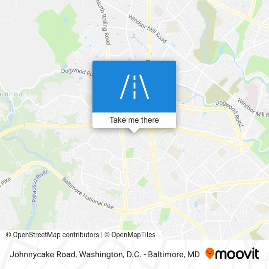 Johnnycake Road map