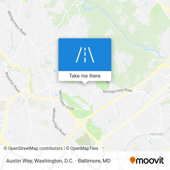 Austin Way map