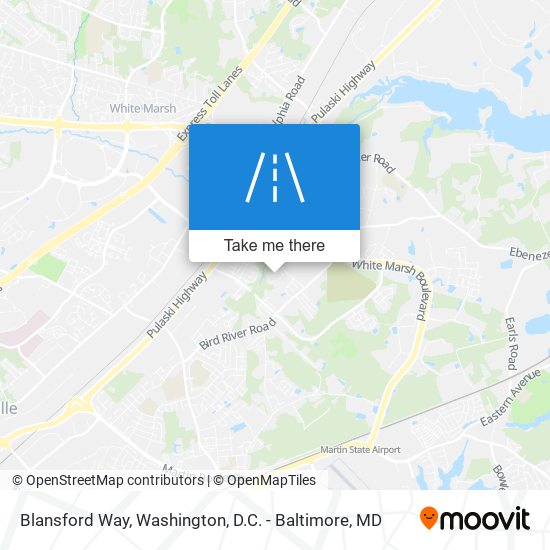 Blansford Way map