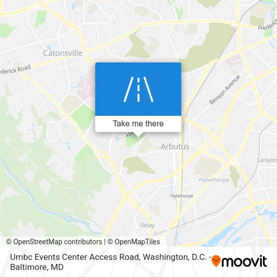 Mapa de Umbc Events Center Access Road