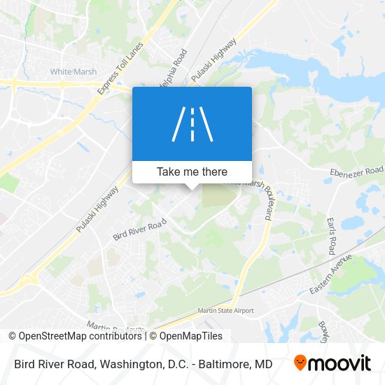 Bird River Road map