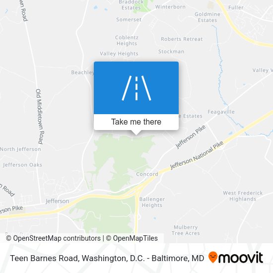 Teen Barnes Road map