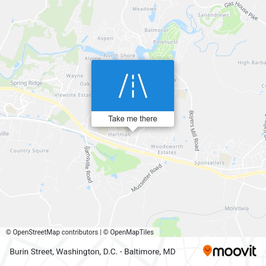 Burin Street map