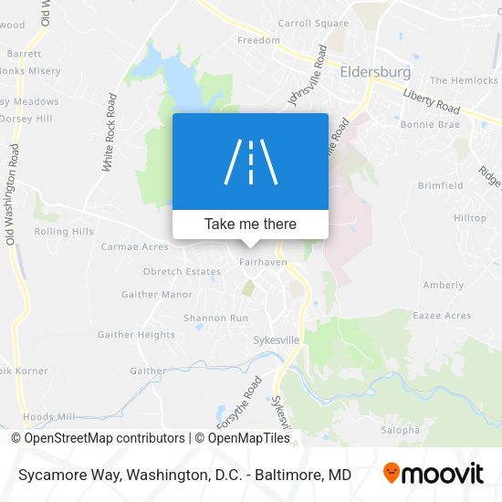 Sycamore Way map