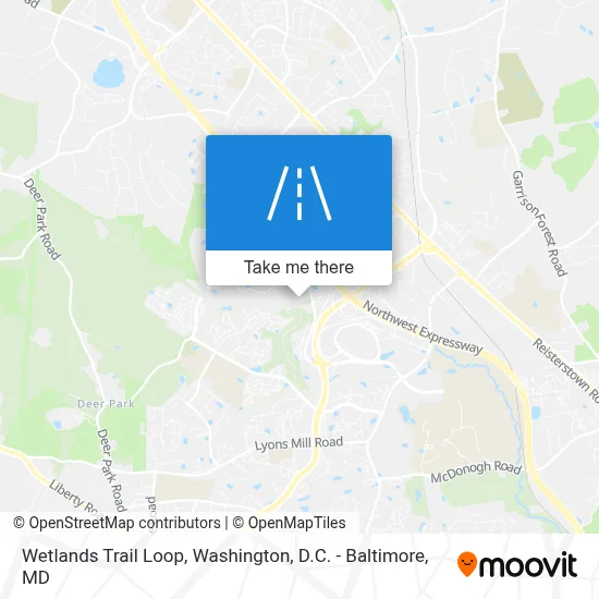 Wetlands Trail Loop map