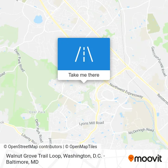 Walnut Grove Trail Loop map