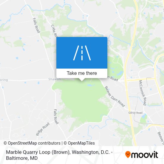 Mapa de Marble Quarry Loop (Brown)