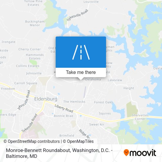 Monroe-Bennett Roundabout map