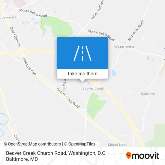 Mapa de Beaver Creek Church Road