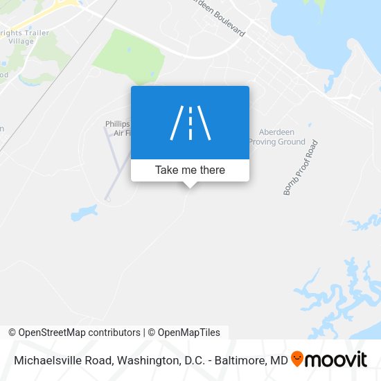 Michaelsville Road map