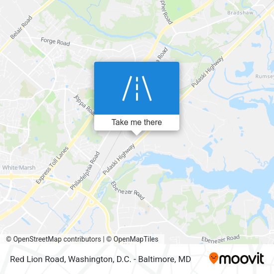 Mapa de Red Lion Road