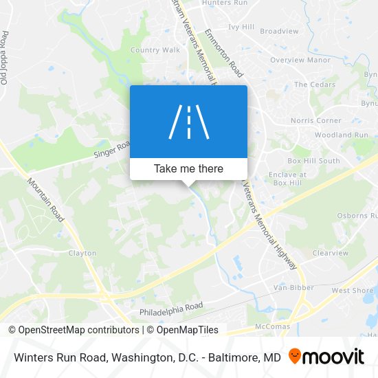 Mapa de Winters Run Road