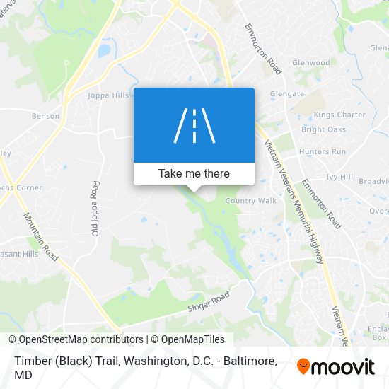 Timber (Black) Trail map