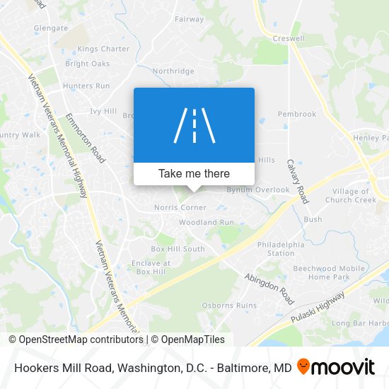 Mapa de Hookers Mill Road