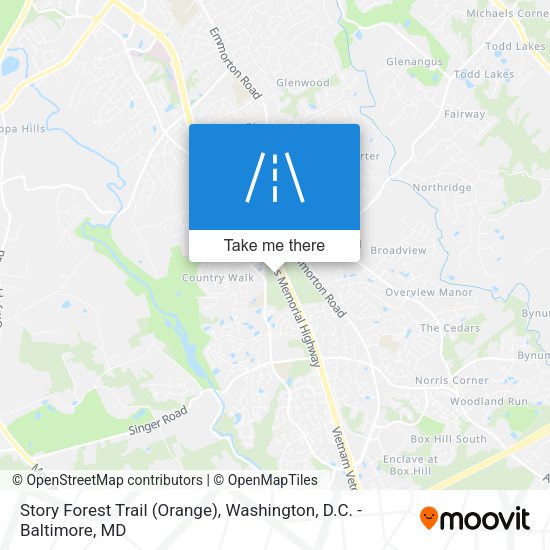 Story Forest Trail (Orange) map