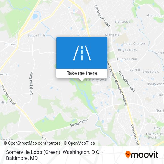 Somerville Loop (Green) map