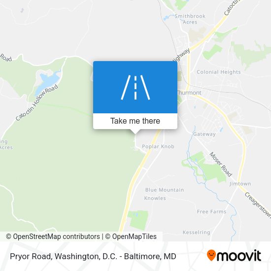 Mapa de Pryor Road