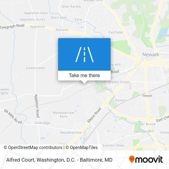Alfred Court map