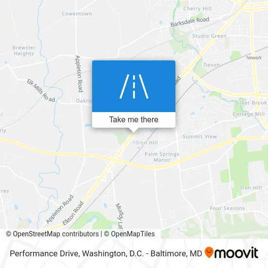 Performance Drive map