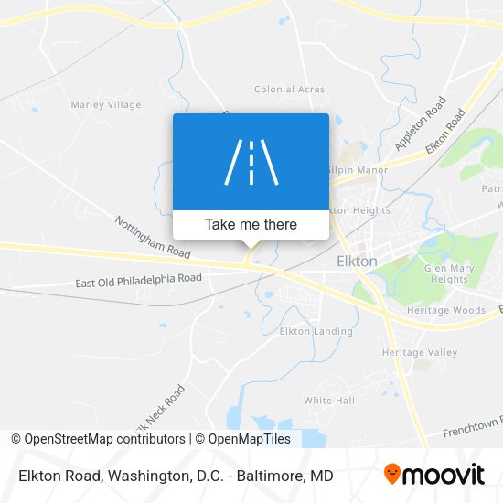 Elkton Road map