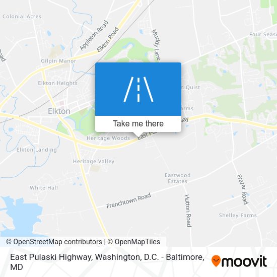 Mapa de East Pulaski Highway