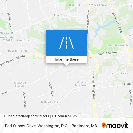 Red Sunset Drive map