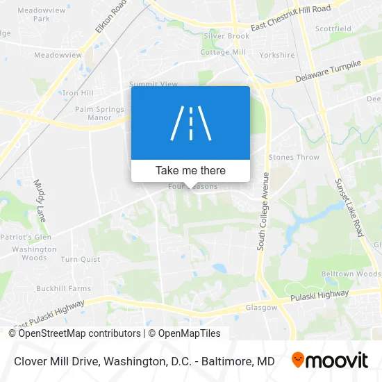 Clover Mill Drive map