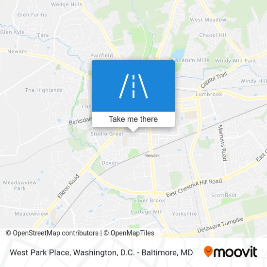 West Park Place map