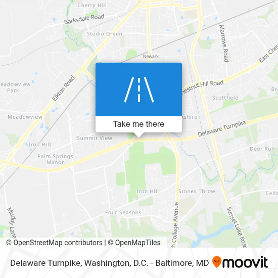Delaware Turnpike map